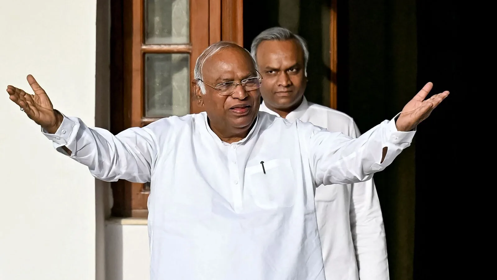 Mallikarjun Kharge slams relocation of Gandhi, Ambedkar statues in letter to Speaker, Vice Prez: ‘Violates Democracy’