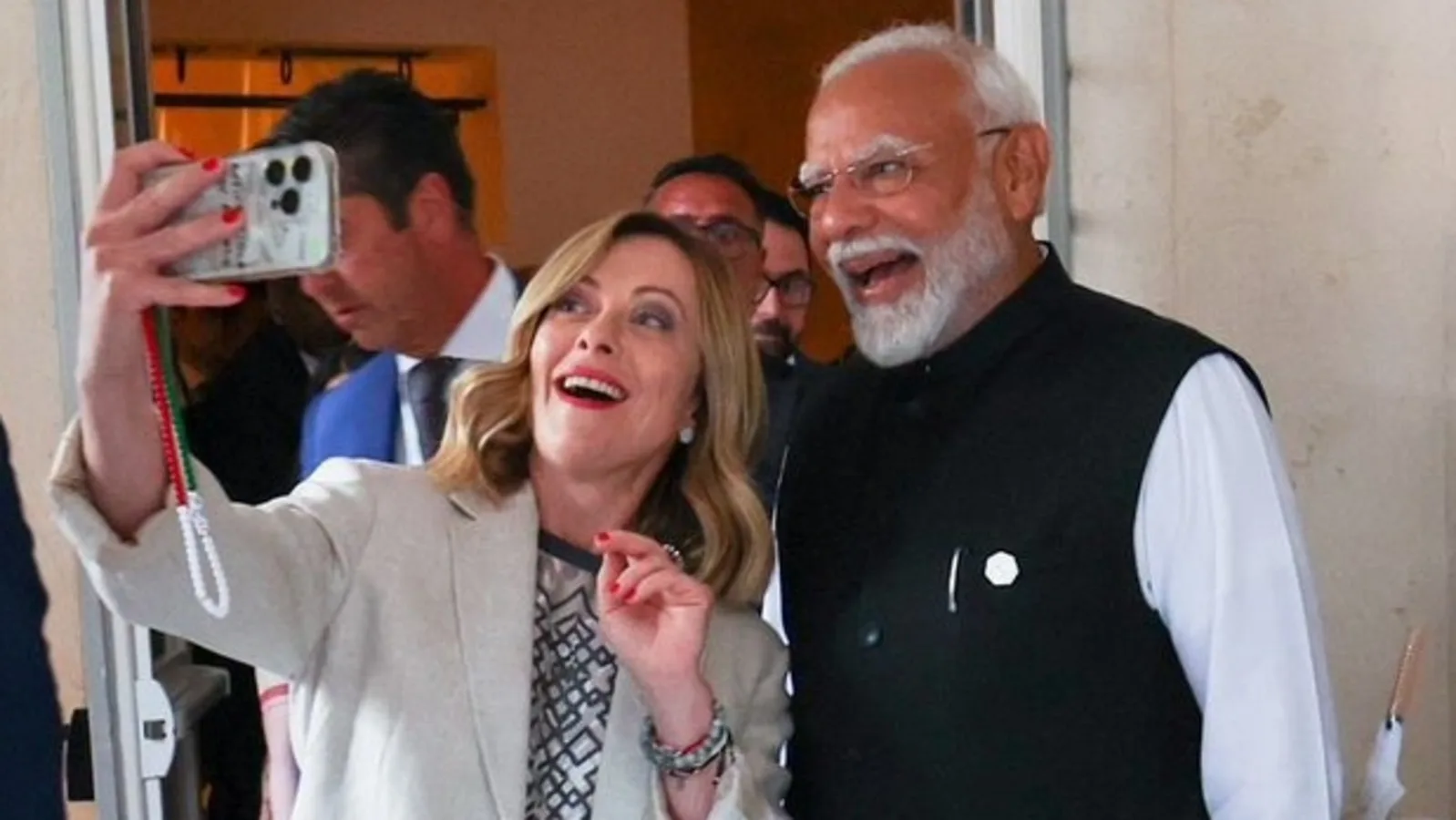 PM Modi meets Giorgia Meloni: Internet swoons over #Melodi reunion at G7 Summit in Italy