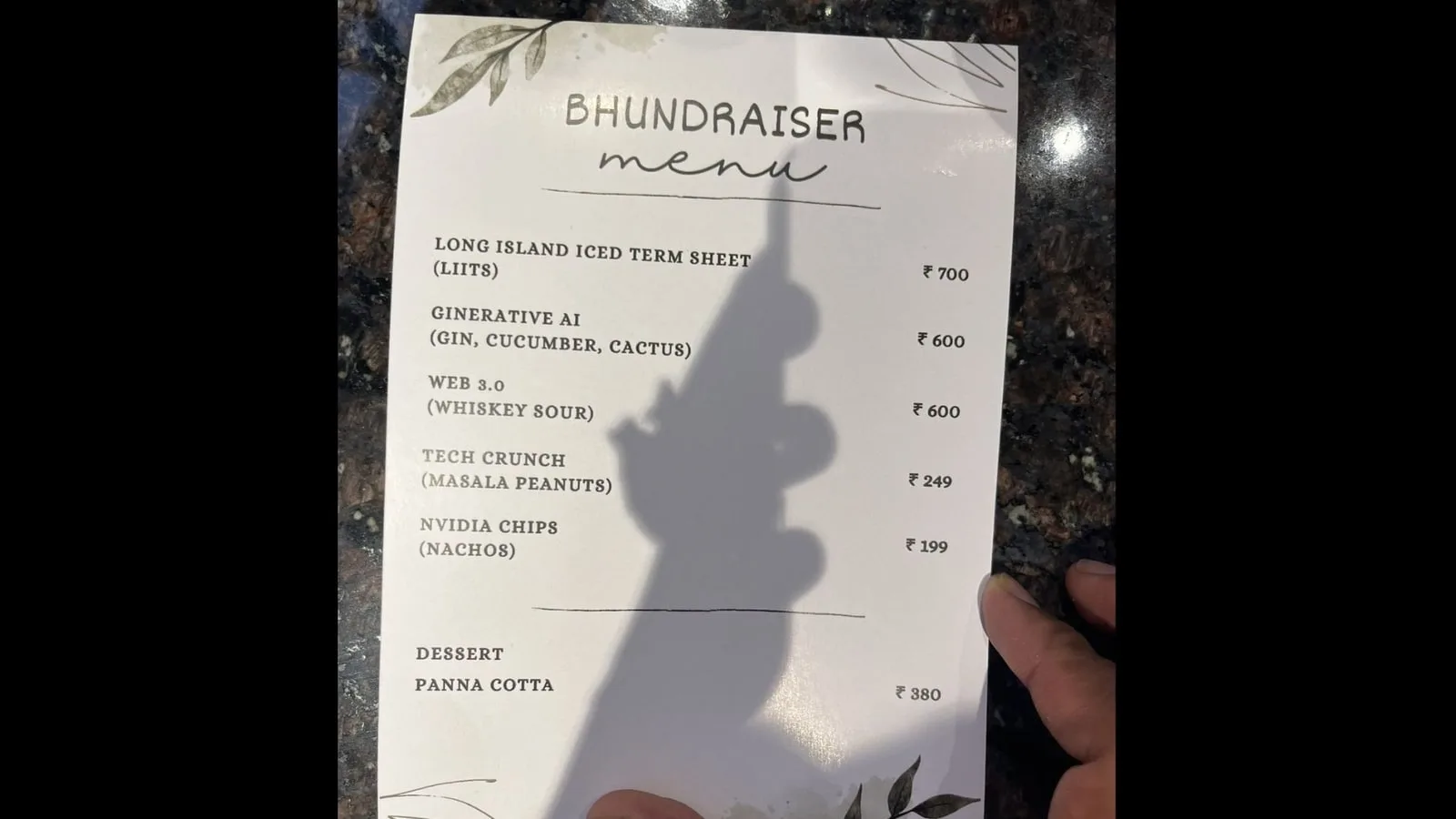 ‘Nvidia chips for INR 199 is a steal deal’: Menu for ‘Bhundraiser’ event in NCR goes viral | Trending