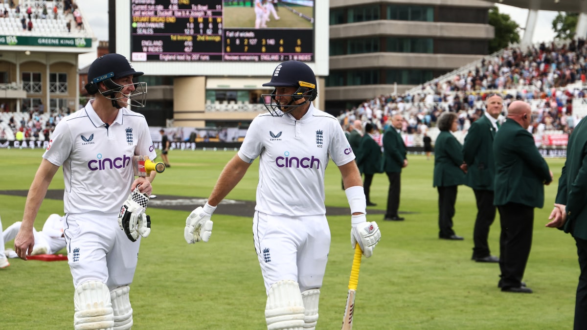 Harry Brook’s Unbeaten Fifty Steers England to Strong Position Against West Indies at Stumps on Day 3